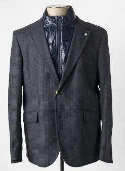 Manteau Court Manuel Ritz Gris Sans Capuche