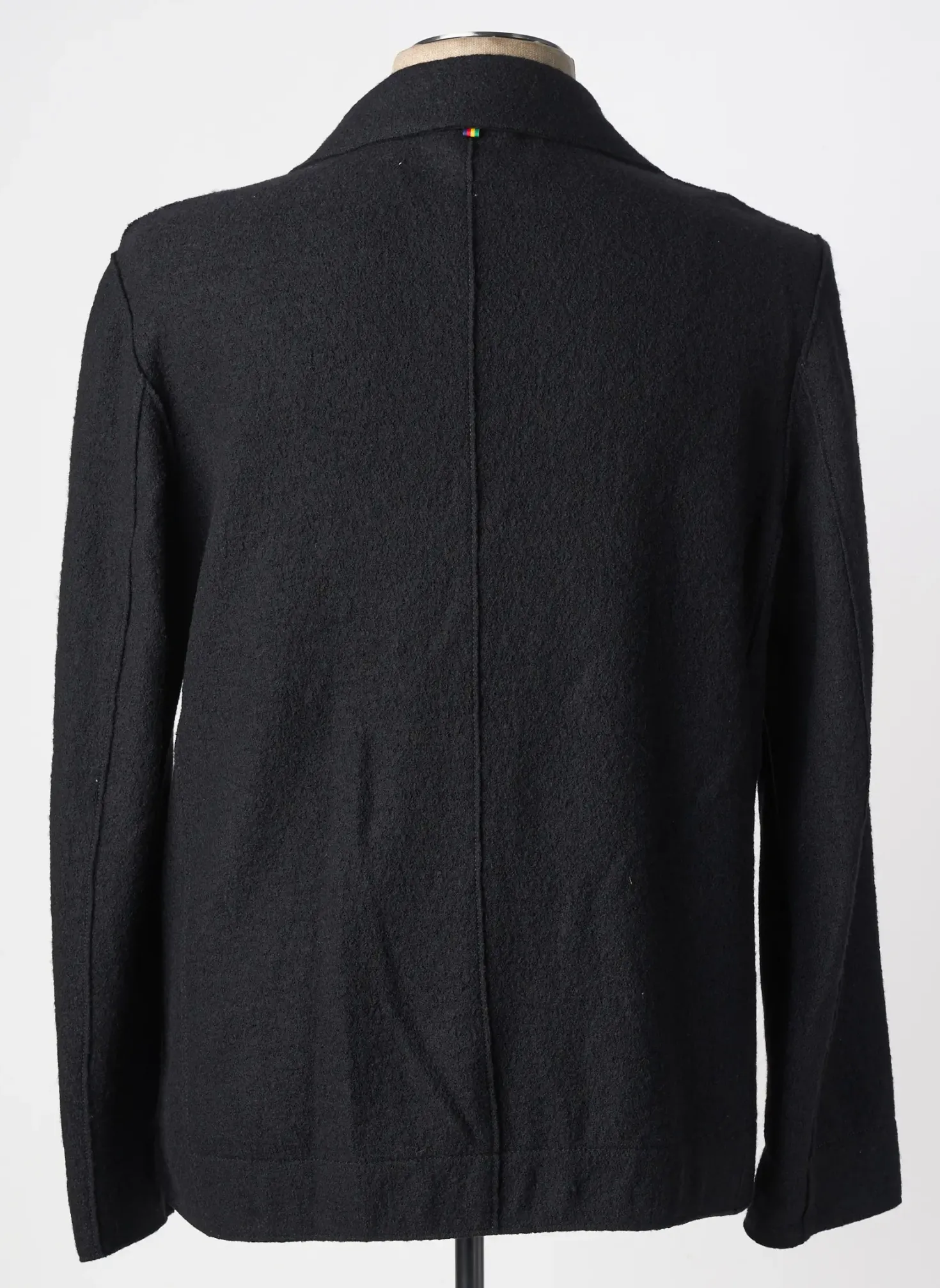 Manteau Court Manuel Ritz Noir Sans Capuche