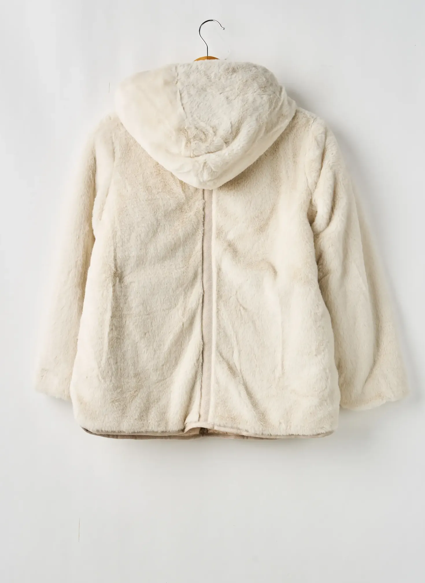 Manteau Court Mayoral Beige A Capuche