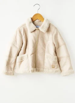 Manteau Court Mayoral Beige Sans Capuche