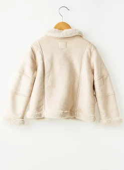 Manteau Court Mayoral Beige Sans Capuche
