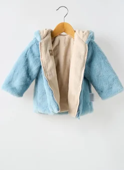 Manteau Court Mayoral Bleu A Capuche