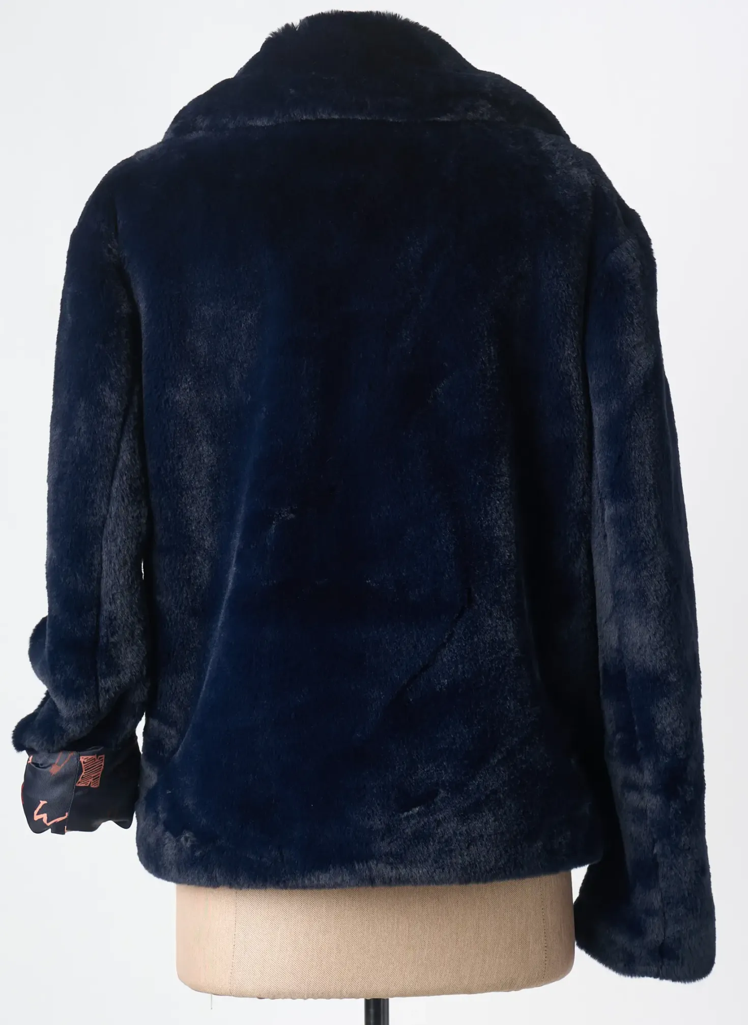 Manteau Court Oakwood Bleu Sans Capuche