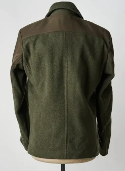 Manteau Court Pierre Talamon Vert Sans Capuche