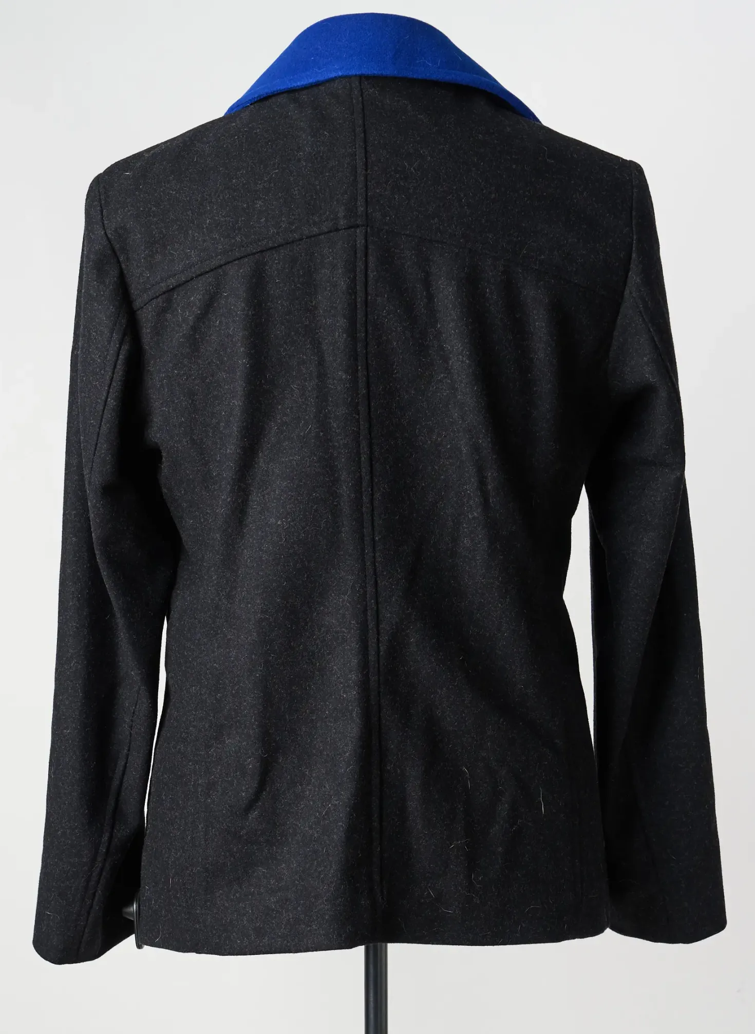 Manteau Court Pierre Talamon Noir Sans Capuche