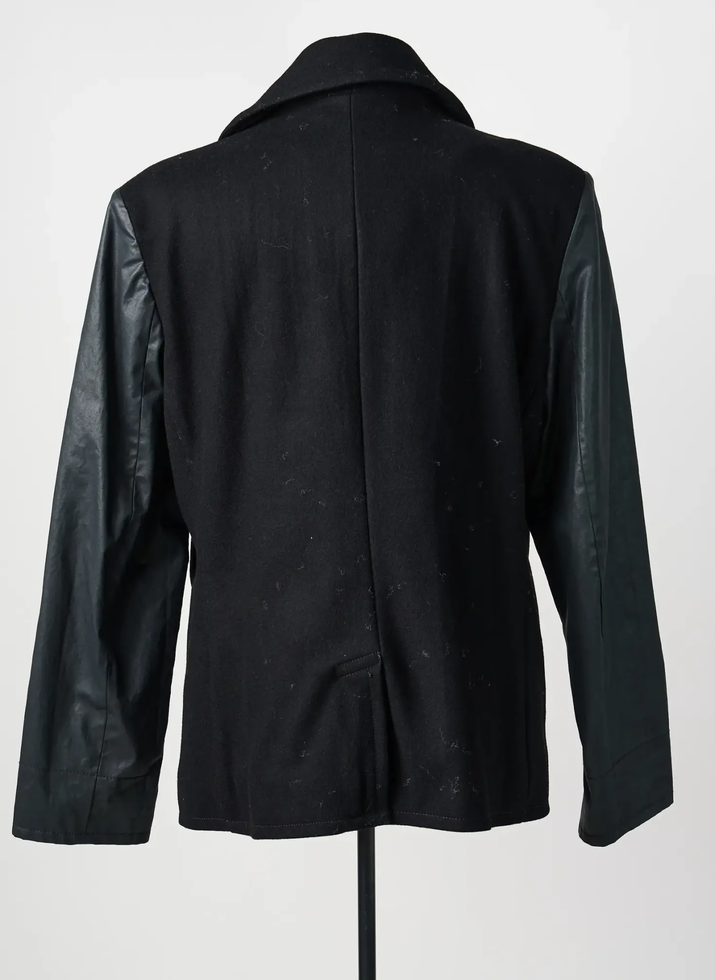 Manteau Court Ralph Lauren Noir Sans Capuche