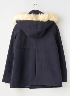 Manteau Court Teddy Smith Bleu A Capuche