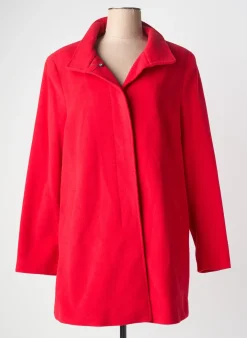 Manteau Long Basler Rouge Sans Capuche