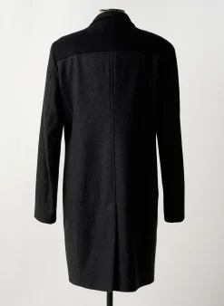 Manteau Long Bikkembergs Gris Sans Capuche