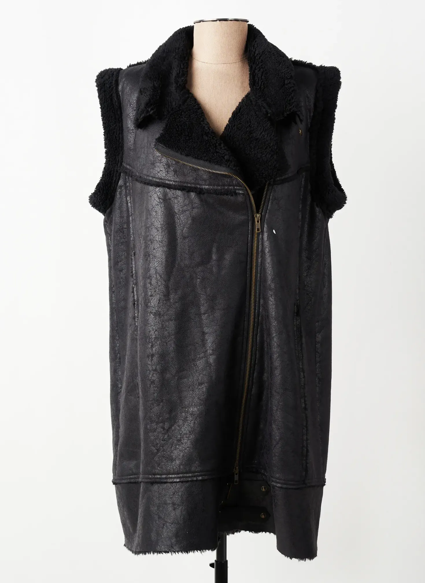 Manteau Long Bohéme Noir Sans Capuche