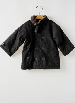 Manteau Long Bulle De Bb Gris Sans Capuche