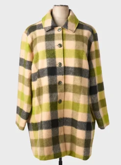 Manteau Long Ciso Vert Sans Capuche