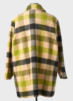 Manteau Long Ciso Vert Sans Capuche
