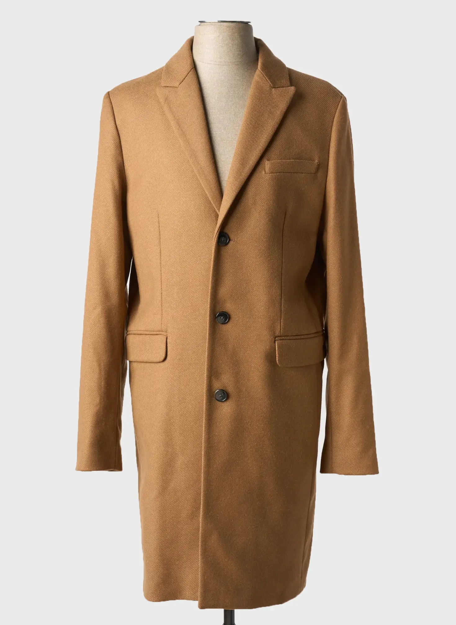 Manteau Long Closed Marron Sans Capuche