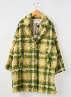 Manteau Long Dixie Vert Sans Capuche