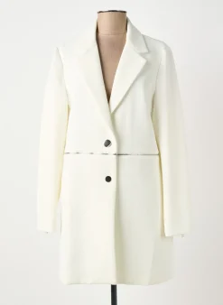 Manteau Long Elora Beige Sans Capuche