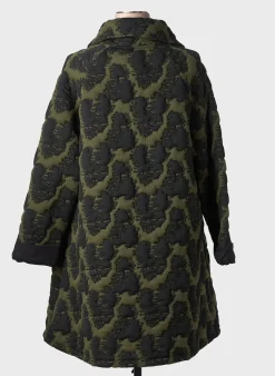 Manteau Long Ever Sassy Vert Sans Capuche