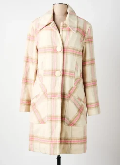 Manteau Long Firetrap Beige Sans Capuche