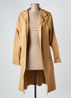 Manteau Long Frank Lyman Beige A Capuche