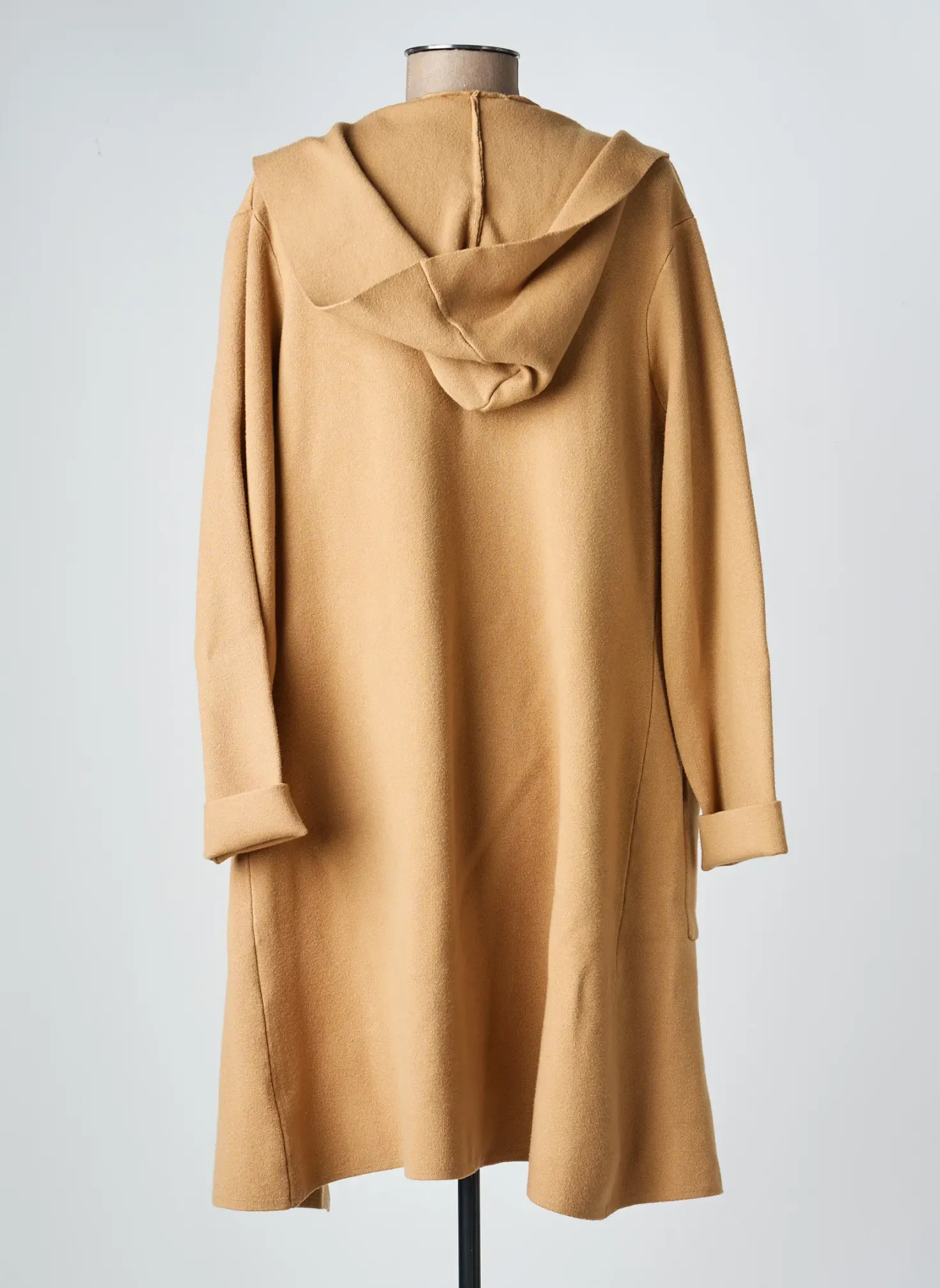 Manteau Long Frank Lyman Beige A Capuche