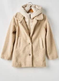 Manteau Long Garcia Beige A Capuche