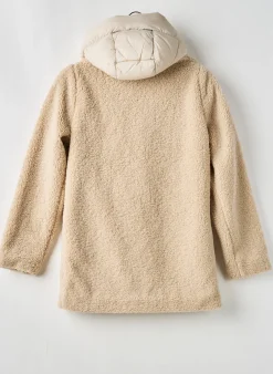 Manteau Long Garcia Beige A Capuche