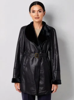 Manteau Long La Fee Maraboutee Noir Sans Capuche
