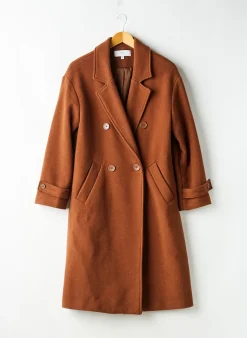 Manteau Long La Redoute Marron Sans Capuche