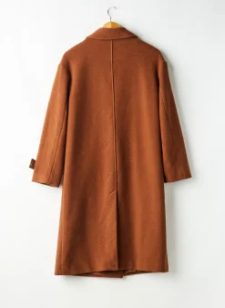 Manteau Long La Redoute Marron Sans Capuche
