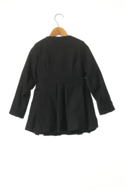 Manteau Long Marese Noir Sans Capuche