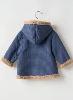 Manteau Long Mayoral Bleu A Capuche