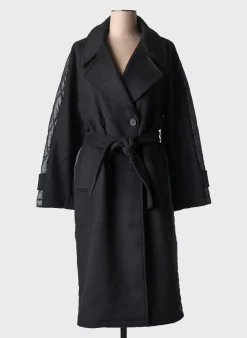 Manteau Long S.oliver Noir Sans Capuche