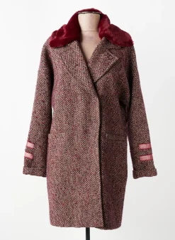Manteau Long Voodoo Rouge Sans Capuche