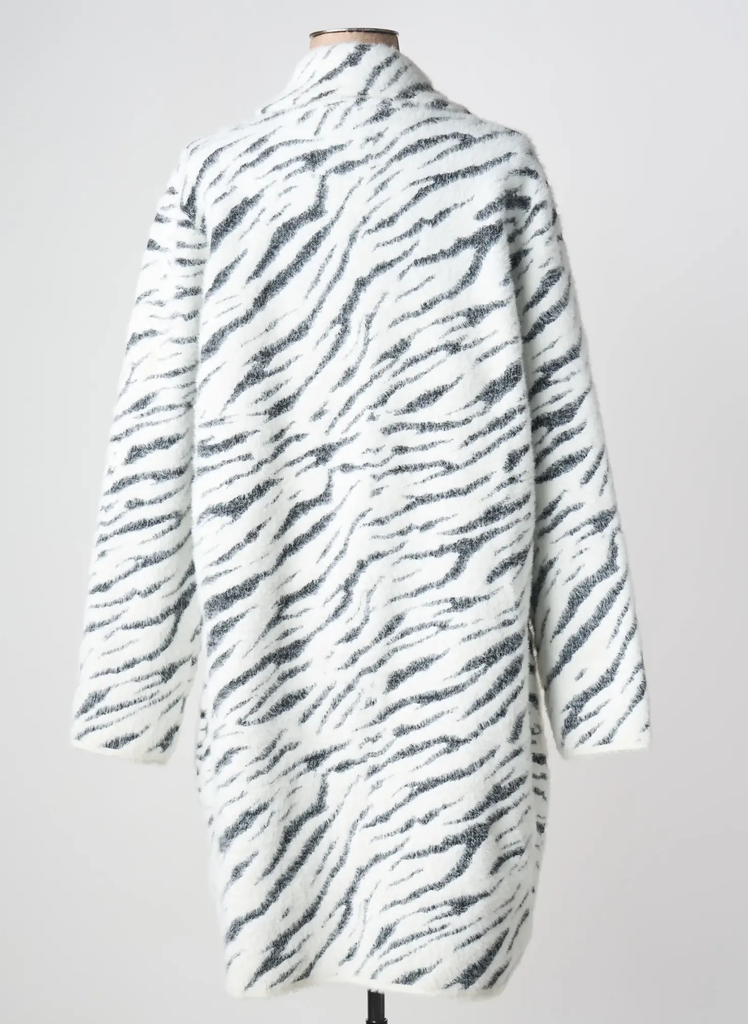 Manteau Long Zia Brand Blanc Sans Capuche