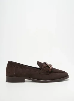 Mocassins Adige Marron Talon Plat Jusqu'à 3cm