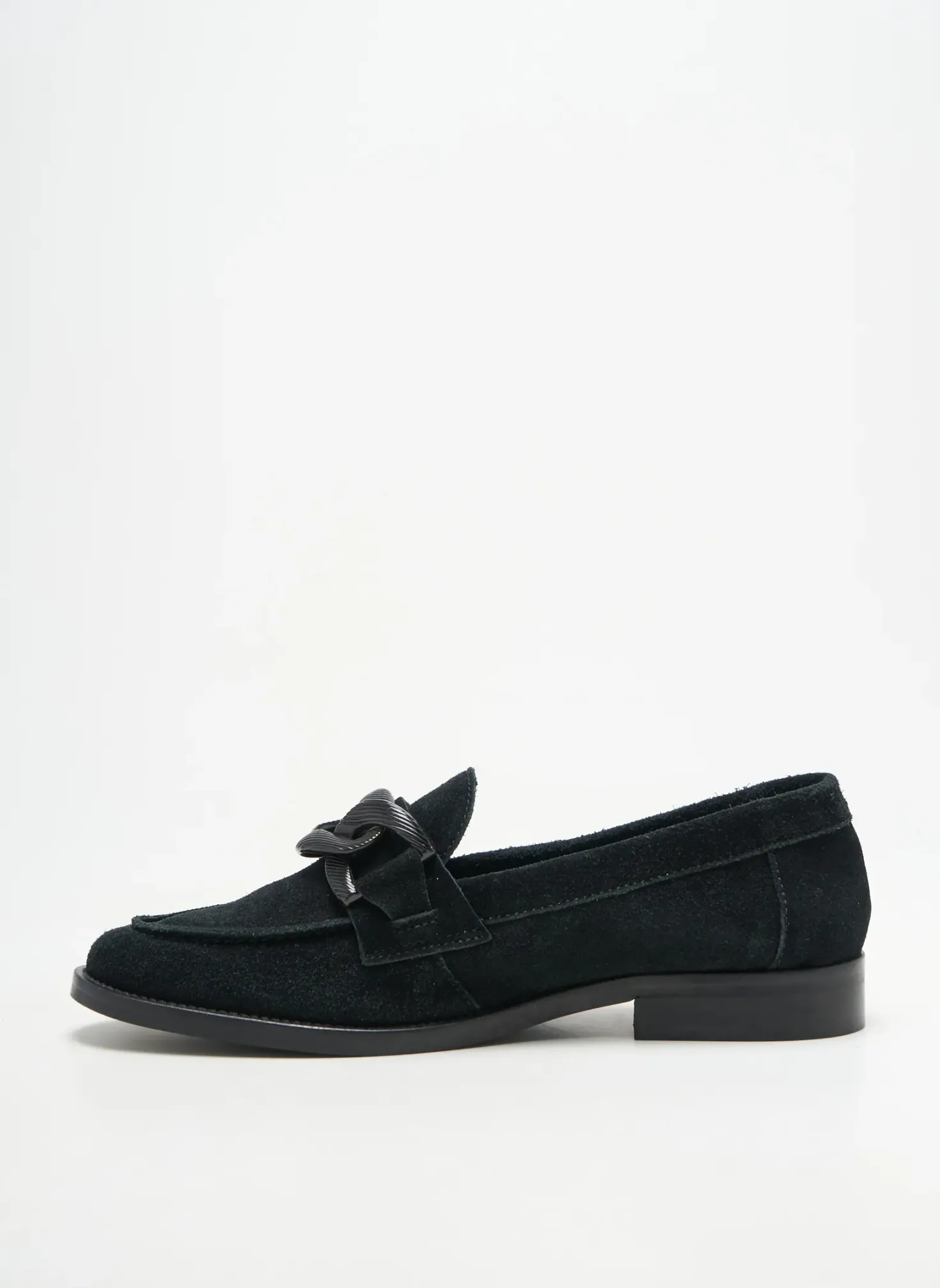 Mocassins Adige Noir Talon Plat Jusqu'à 3cm
