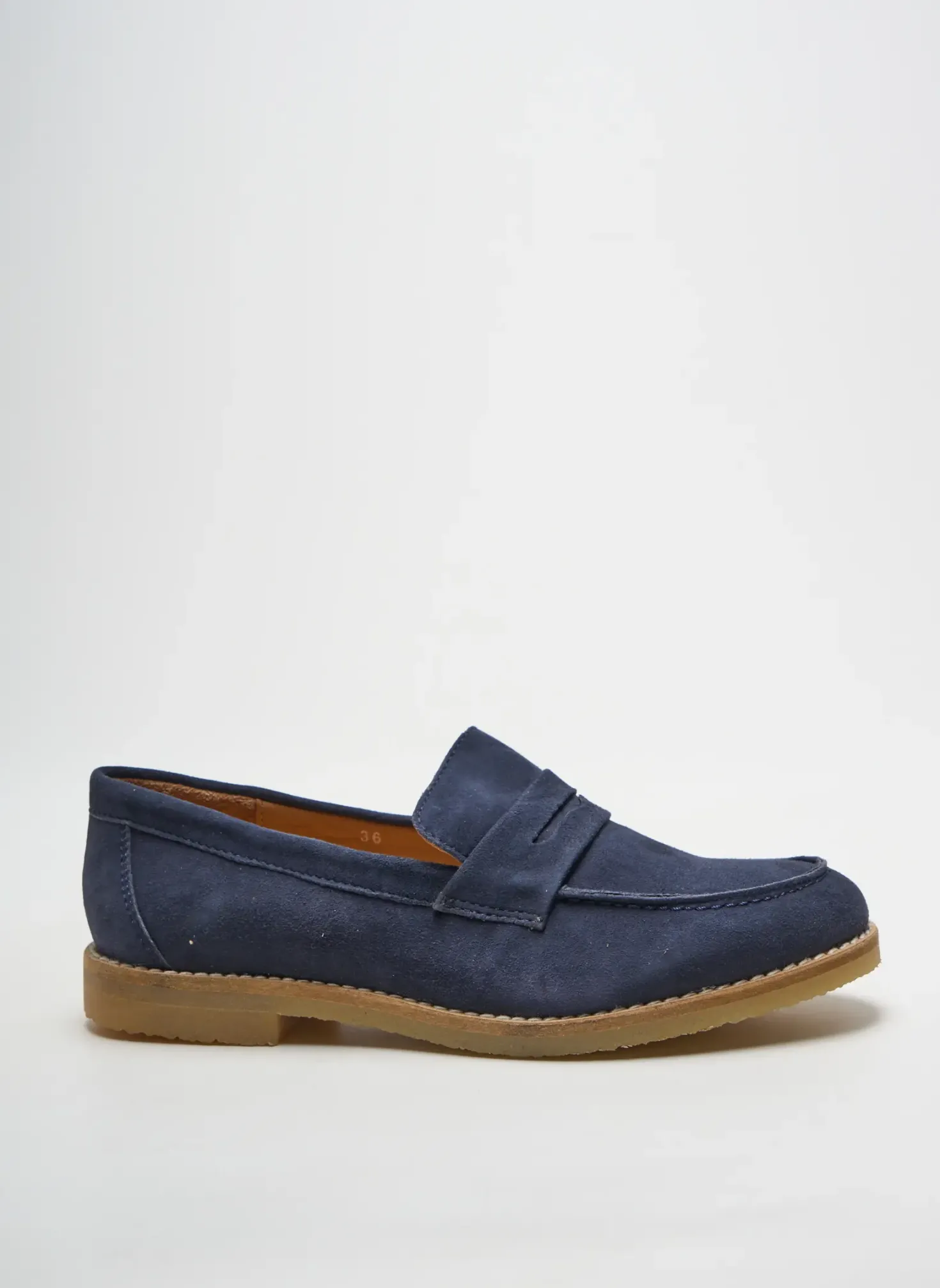 Mocassins Aliwell Bleu Talon Plat Jusqu'à 3cm