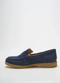 Mocassins Aliwell Bleu Talon Plat Jusqu'à 3cm