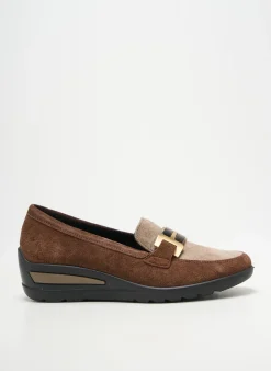 Mocassins Ara Marron Talon Plat Jusqu'à 3cm