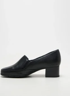 Mocassins Artika Soft Noir Talon De 4 À 6cm