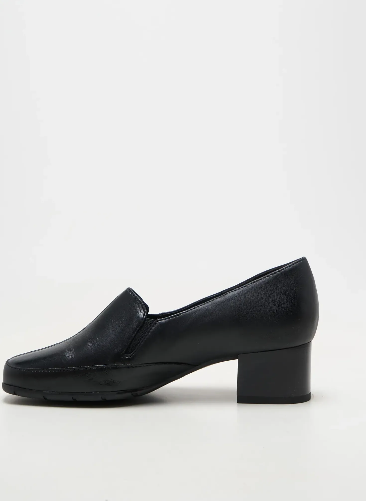 Mocassins Artika Soft Noir Talon De 4 À 6cm