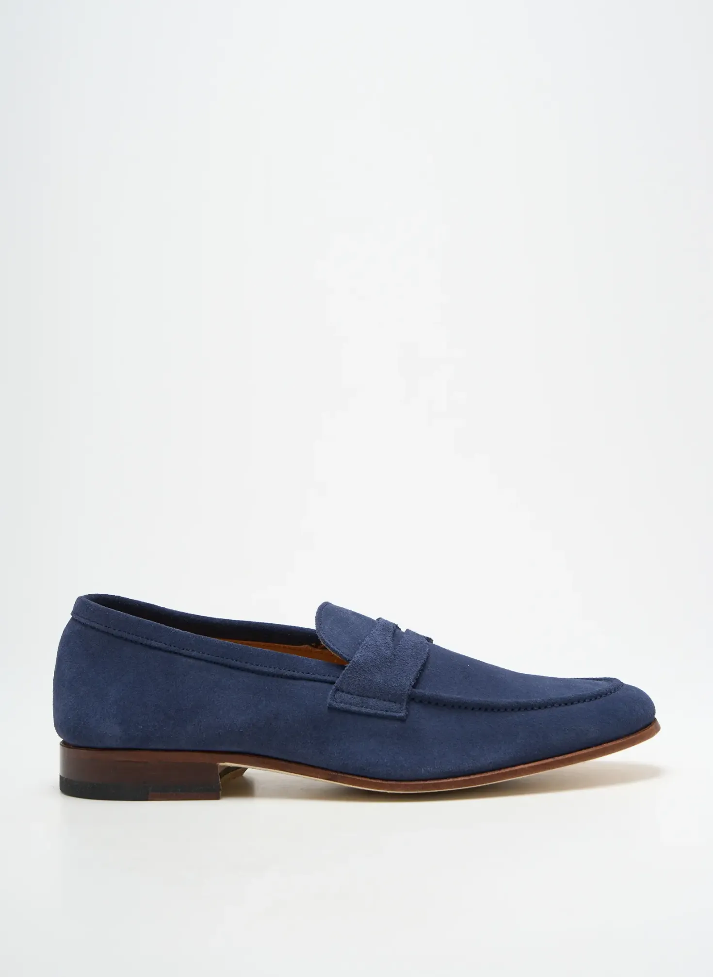 Mocassins Atelier Th Voisin Senlis Bleu Talon Bas