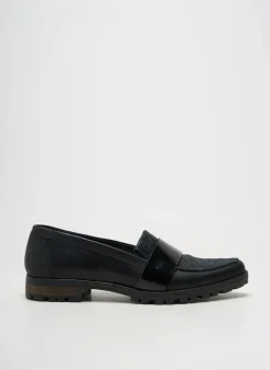 Mocassins Axell Noir Talon Plat Jusqu'à 3cm