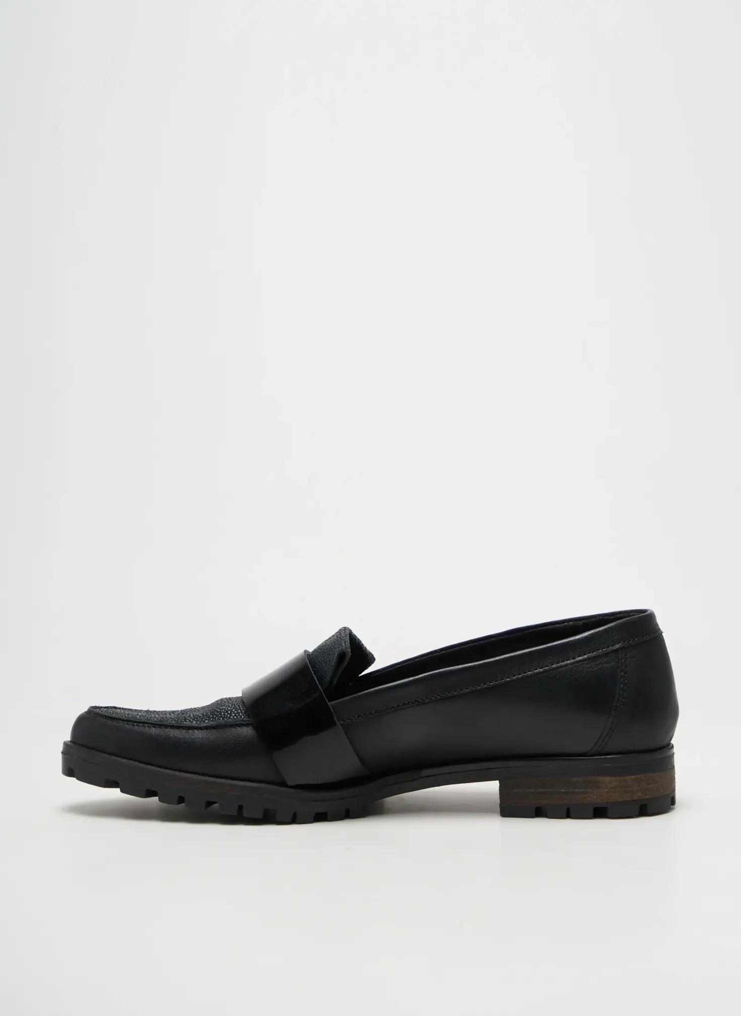 Mocassins Axell Noir Talon Plat Jusqu'à 3cm