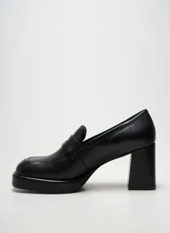 Mocassins Cafe Noir Noir Talon De 7 À 9cm