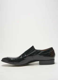 Mocassins Caponi Noir Talon Bas