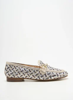Mocassins Coco Et Abricot Or Talon Plat Jusqu'à 3cm