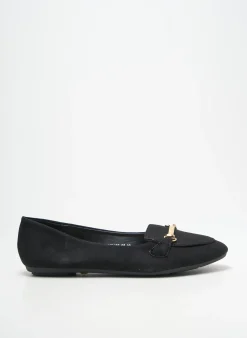 Mocassins Day-vine Noir Talon Plat Jusqu'à 3cm