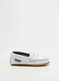 Mocassins Diggers Blanc Bout Rond