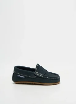 Mocassins Diggers Bleu Bout Rond
